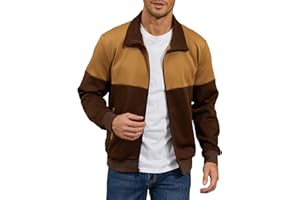 Zaitun Men’s Lightweight Casual Bomber Jacket Track Running Athletic Varsity Coat