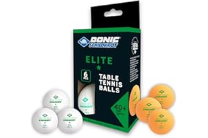 Schildkröt Donic Palline da Ping Pong Elite 1-Stella, Qualità Poly 40+