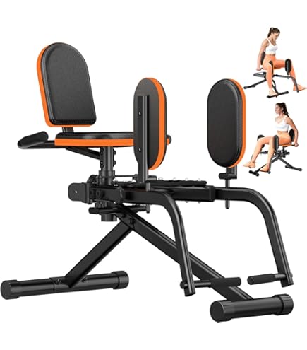 Squat Machine voor diepe squats, opvouwbare trainingsapparatuur, glute trainer met 5-standen verstelbare zitting, thuistrainingsapparatuur voor bilspieren en benen, glute machine zwart | NL