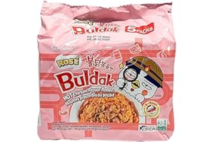 Samyang Rose Buldak Hot Chicken Flavor Ramen Nouilles Piquantes au Poulet 5 Stück