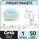 Sleepy Bio Natural Premium Plus Fırsat Paketi Bebek Bezi 1 Numara Newborn 50 Adet