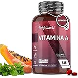 Vitamina A Pura, 365 Micro-Compresse Vegane (1+ Anno di Fornitura), la Vitamin A Contribuisce al Mantenimento di Pelle e Vist