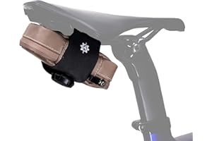 Lumiere & Co. Borsa da sella per bici, Borsa per bici da strada, Borse da sella per bici piccole, Borsa da sella per ciclismo, Borsa sottosella per bici, Borsa per bicicletta da sella (Cream, Small)