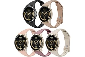 Wizvv 5 sztuk, 18 mm, smukły pasek sportowy kompatybilny z Garmin Venu 3S / Vivoactive 4S / Venu 2S / Vivomove 3S, cienki, miękki silikonowy pasek zamienny do zegarka Garmin Forerunner 255S/265S, dla