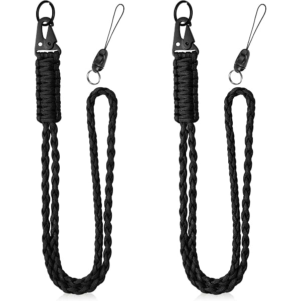 SENHAI 5 Stuks Gevlochten Paracord-sleutelhangers Met Karabijn – Dubbelzijdige Clip, 250 Kg Belastbaar, Voor Sleutels, Fles Of Rugzak – Meerdere Kleuren