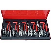 Kit Riparazione Filettature M4 - 25 Inserti Helicoil - Per Acciaio, Alluminio E Ferro - Foto 6