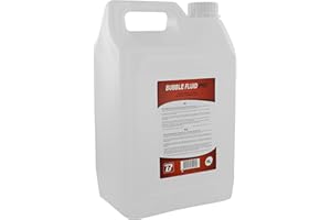 BoomToneDJ Bubble Fluid 5L Liquide pour machine à bulles, Canon à bulles. Fabriqué en France. Liquide à base d'eau. Incolore, Sans odeur. Normes CE et NF. Effets, ambiance, animations.