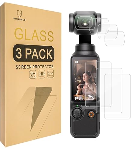 Verre Trempé Pour DJI Osmo Action 6 Protection Ecran, 3 Pièces