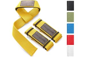 WARM BODY COLD MIND Lasso Straps Palestra - Testato a 350 kg - 3mm/6mm Neoprene - Robusto Straps Palestra, Lifting Straps, Cinghie Sollevamento Pesi, Gym Straps, Powerlifting Deadlift, Uomo Donna