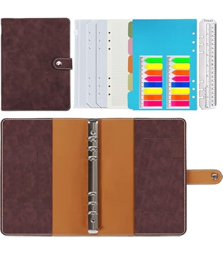 TIEFOSSI A5 Classeur 6 Anneaux Carnet Pour Femmes Hommes, Journal à Couverture Rigide En Cuir PU, Journaux Vintage Dragon Pour Garçons, Cahiers à Lignes Pour L'École, Agenda, Voyage, Organiseur