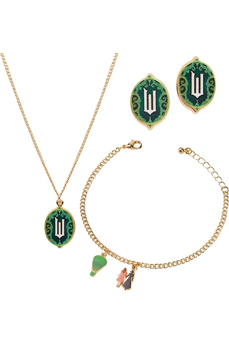 WICKED Glinda Freundschaftsarmband Set – 3 Verstellbare Armbänder Mit Anhängern (Schuh, G, Schmetterling), Roségold