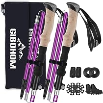 Bâtons De Randonnée GUHAOOL – 2 Pièces, Télescopique, 108-139cm, 7075 Alu, Poignées EVA, Accessoires Tout-terrain