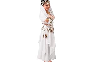 Astage Ragazza Elegante Abito Danza Ventre Indianisch Halloween Carnevale Costumi