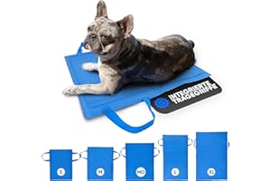 BRIMBAO - Kühlmatte Hund [mit Tragegriffen] 5 Größen für Tiere und Mensch - Kühlmatte für Hunde selbstkühlend - Kühldecke Hund - Hunde Kühlmatte Katze - Kühlmatte Bett - Größe M - 40x50cm