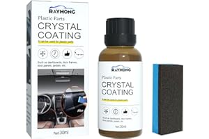 TOERJII Rénovateur plastique voiture extérieur/intérieur, efface rayures Entretien 30ml (1 set)