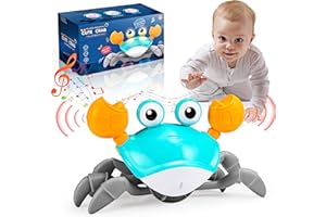 Hapikids Crawling Crab Toy, Baby Toys 6 to 12 Months Gifts for 1 Year Olds Girls Boys Baby Sensory Toys for 1 2 3 Year Olds Boy 1st Birthday Gifts for Girls Boys (Green)