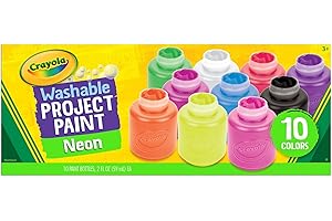 CRAYOLA Washable Kids Paint 2oz 10/Pkg-Neon