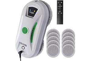 HOGA W12 Profi Fensterreinigungsroboter, mit Bürstenlosem Motorund 10 Reinigungstüchern - Beispielloser Komfort und Leistung für automatische Fensterreinigung