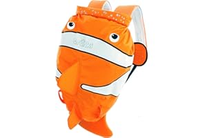 Trunki PaddlePak Sac à Dos Enfants de Natation Étanche pour Enfants et Sac de Sport Enfants – Sac Enfants Chuckles le Poisson Clown (Orange)