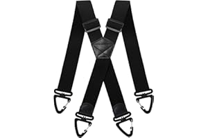 Gucass Hosenträger Herren Extra Stark, X Form Breit 3,8cm Längenverstellbar, mit 360° Drehbare Anti-Rutsch-Schnalle, Einheitsgröße Hosenträger für Herren und Damen