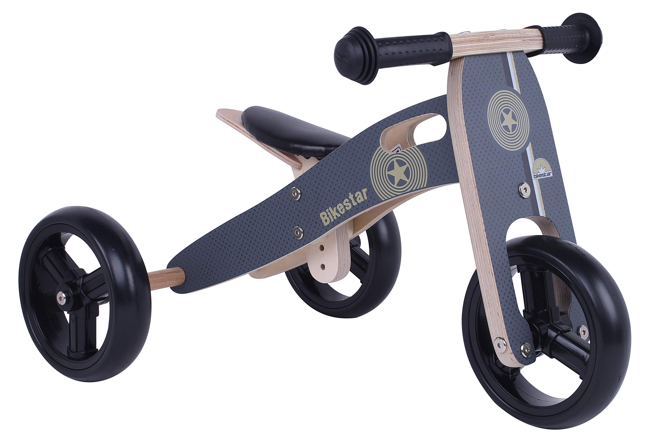 BIKESTAR-Vlo-Draisienne-Enfants-et-Tricycle-en-Bois-pour-Garcons-et-Filles-de-18-Mois--Vlo-sans-pdales-Mini-Combinaison-2-et-3-Roues-volutive-7-Pouces-