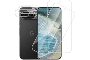 Carantee 2+2 Stück Panzerglas für Google Pixel 9 5G Schutzfolie, 2.5D HD-Klar Displayschutzfolie mit Kameraschutz, Anti-Blasen Hochempfindliche Anti-Fall Google Pixel 9 Schutzglas