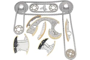 Huiruhy Kit catena di distribuzione Kit tendicatena Compatibile con 2004-2010 2.7 3.0 TDI ASB ASE BKN BMK BNG BPP BSG BUN BKS BMK 059109229J 057109218K