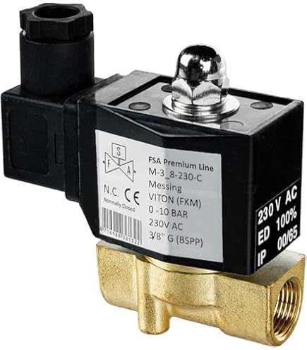 U.S. Solid Électrovanne Haute Pression - 1/2" 100 Bar En