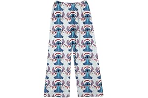 BOSSETY Pyjama Pantalon Femmes Flanelle Pyjamas Filles Polaire Chaud Dessin Animé en Laine Kawaii à La Mode Pyjamas Flannel Pantalons Femme Hiver Imprimé Maison DéContracté Pyjama Pantalon