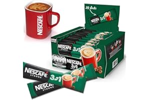B4B Caffè Istantaneo 3 in 1 Strong - 60 Bustine Monodose, Gusto Intenso e Freschezza Prolungata