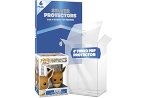 Fanatiko Lot de 6 Protecteurs Silver pour Funko Pop 4" - Protection Pop de 0,4mm - Gardez Vos Figurines en Parfait État