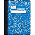 Mead Composition Notebook, Comp Book, Wide Ruled Paper, 100 Sheets, 9-3/4" x 7-1/2", Fashion, Assorted Colors, Color Selected May Vary, 1 Book (9918)