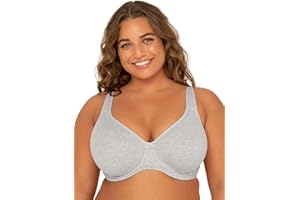 Fruit of The Loom Reggiseno Con Ferretto Sfoderato in Morbido Cotone Plus Size Beyond Soutien-Gorge à Couverture Totale Femme