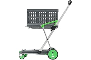 CLAX® Transport móvil Plegable (Original Directamente del Fabricante) | transportador de Material | Incluye Caja Plegable | Verde