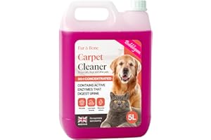 Fur & Bone - 5 Litre Pet Disinfectant – Enzyme Cleaner & Floor Cleaner for Pets, Home, Kennels & Artificial Grass – Cleaning Products for Pet Stains, Cat & Dog Urine, Odours - Bubblegum Fragrance