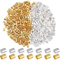 Protectores De Alambre En Forma De U - 1200 Unidades Doradas, Latón, Para Joyería (collares, Pendientes, Pulseras)
