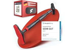 ‎SPORTSTECH Sportstech KS260/270 Klimmzugstange Türrahmen für zuhause, Tragkraft bis 200 kg, Home Gym, Pull Up Bar mit Gear-Lock Funktion, Reckstange verstellbar 70-90 cm, rutschfest, ohne Schrauben, Calisthenics