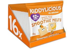 Kiddylicious Mango/ Banana and Passion Fruit Smoothie Melts, 16 Count (Pack of 1)