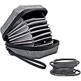 10 Pockets Hard Shell Lens Filter Bag Up to 95mm, Water Resistant & Dustproof, Camera Filter Pouch with Microfiber Cleaning Cloth, Filter Carrying Case for Photography Filter Round Filter