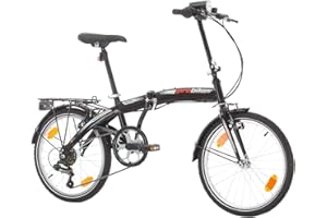 Multibrand Distribution Probike 20 Pouces Vélo Pliant, 6 Vitesses, vélo Homme et vélo garçon, Convient de 155 cm à 185 cm