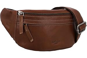 Gusti Sac Banane Cuir - Spencer Sacoche Banane Vintage Homme Femme Cuir véritable Sac Ceinture rétro Sac Festival Petit Format Cuir Accessoire Unisexe