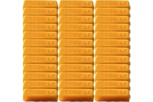 TooGet 36Pcs Yellow Beeswax Bars, Natural Beeswax Block Bees Wax Pure Bar Wax for Candle Making Furniture Polish DIY Crafts 40 OZ