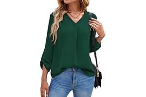 Yommay Summer Blouses for Women Elegant Casual Ladies Shorts Sleeve Chiffon Blouses Ladies Tops T-Shirts
