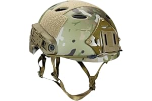 HANSTRONG GEAR Taktischer Airsoft-Schutzhelm, verstellbar, schnell einsetzbar, PJ NVG Halterung für Taktische Airsoft, Paintball