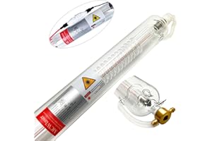 MCWlaser 80W Laser Tube Actual 80W-100W Length 1250mm Dia 80mm for CO2 Laser Engraver Cutting Machine; 10 Months Warranty