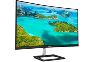 Philips E Line 325E1C/00 écran Plat de PC 80 cm (31.5") Quad HD LCD Incurvé Noir - Écrans Plats de PC (80 cm (31.5"), 2560 x 1440 Pixels, Quad HD, LCD, 4 ms, Noir)
