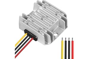 Uadme Spannungswandler 12V auf 24V, DC DC Wandler, 12 V Step Up To 24 V 3 A Spannungsregler, Wasserdichter Netzteilmodul Transformator, Boost Converter für Instrumentierung, Automobil