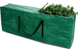 RICHIE Torba do przechowywania choinki na choinkę o długości do 2,7 m, pudełko do przechowywania choinki do łatwego przechowywania choinki z wytrzymałym, wzmocnionym uchwytem do noszenia (155 x 38 x