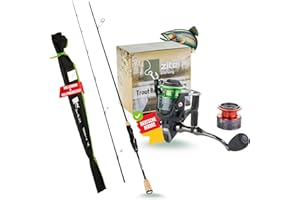 ‎ZITE Zite Fishing UL Rute/Forellenrute 190cm 2-5g | Trout-Spoon Angel-Rute | Spinnrute Ultra Light mit Korkgriff zum Barsch & Forellen Angeln, Angeln Rute, Spinnruten, Forellen-Rute, Forellen-Angel