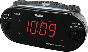 Timex T715B Dual Alarm Clock Radio: Amazon.co.uk: Electronics